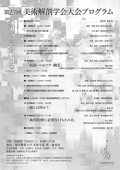 顔は表象する